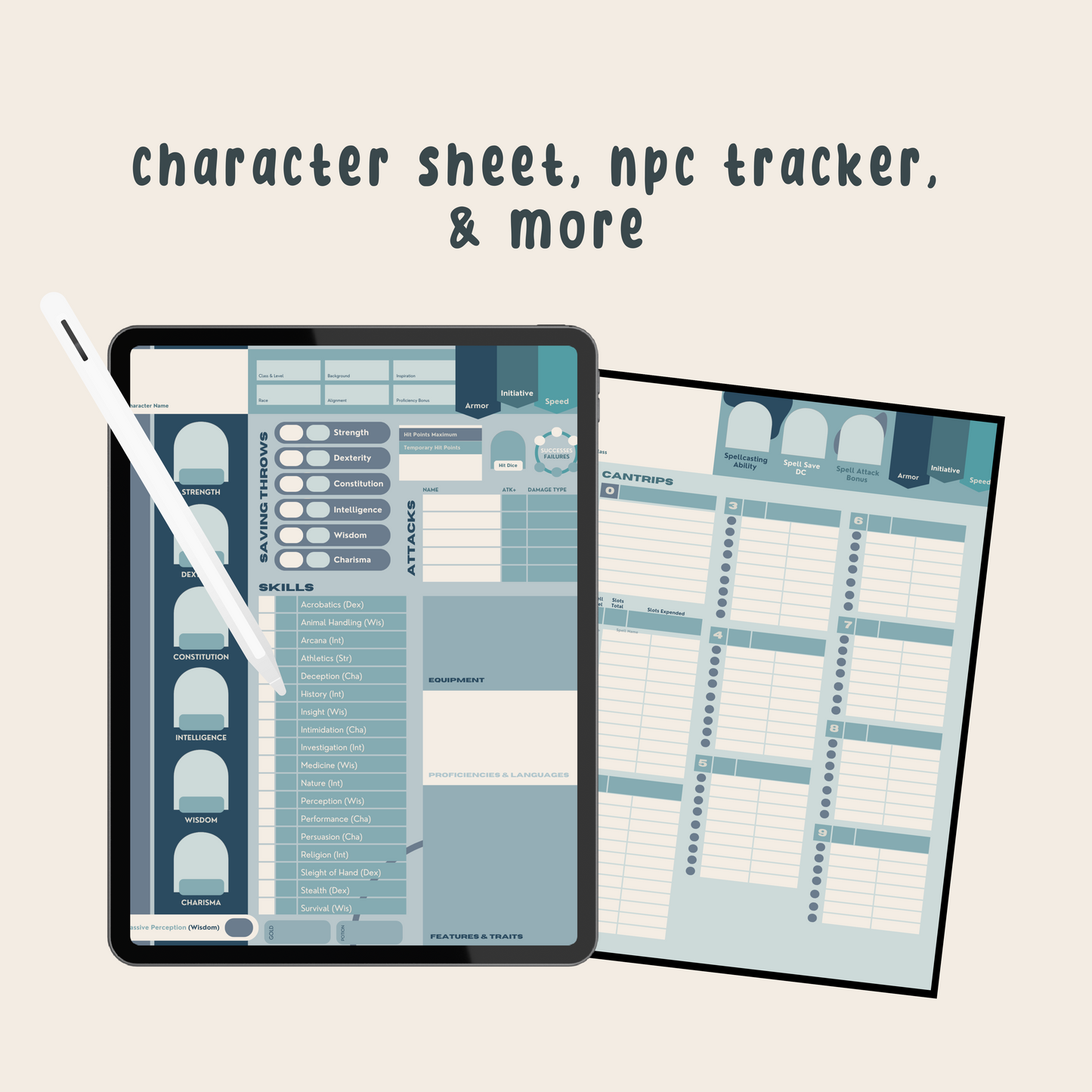 RGB Palette D&D Player Notebook