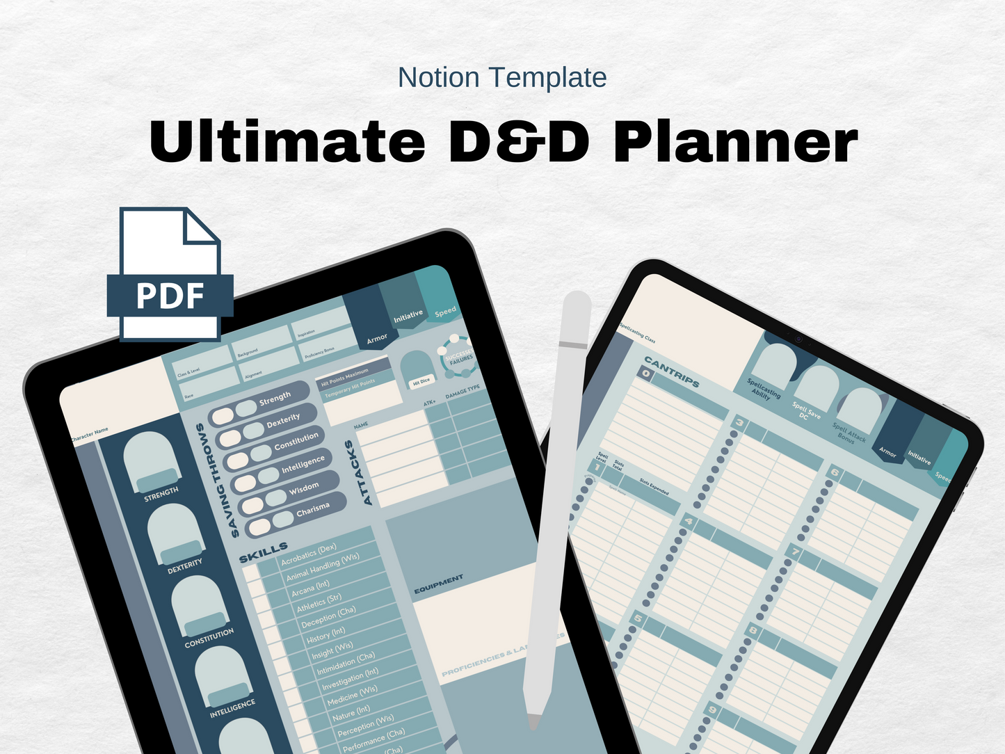 RGB Palette D&D Player Notebook
