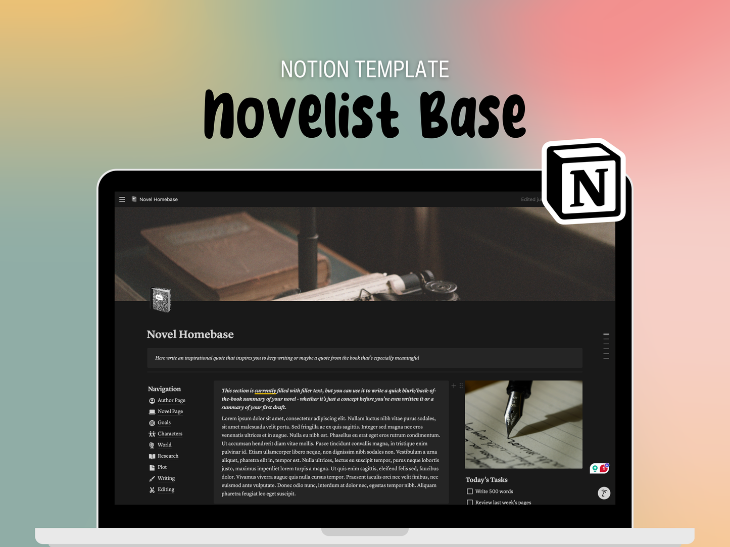 Novelist Notion Base