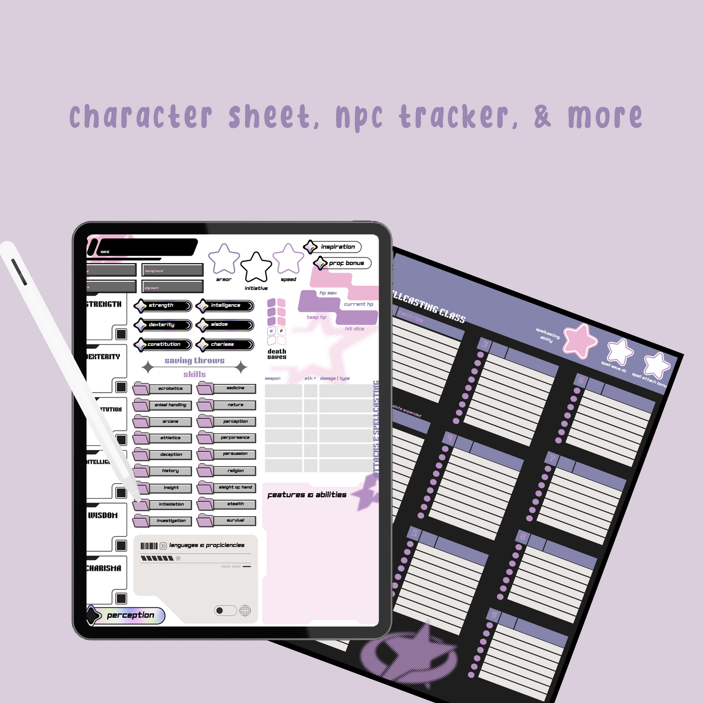 Y2K D&D Character Sheet (PDF ONLY)
