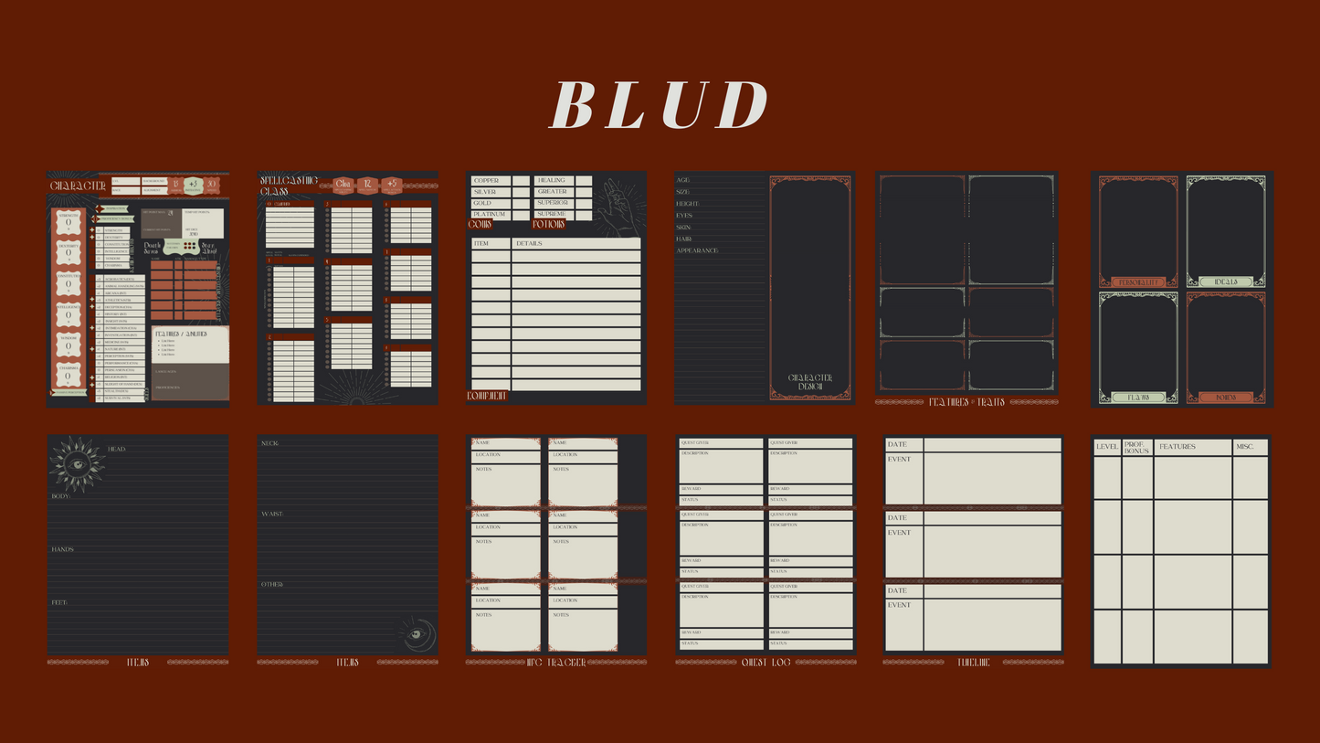 Warlock D&D Player Notebook