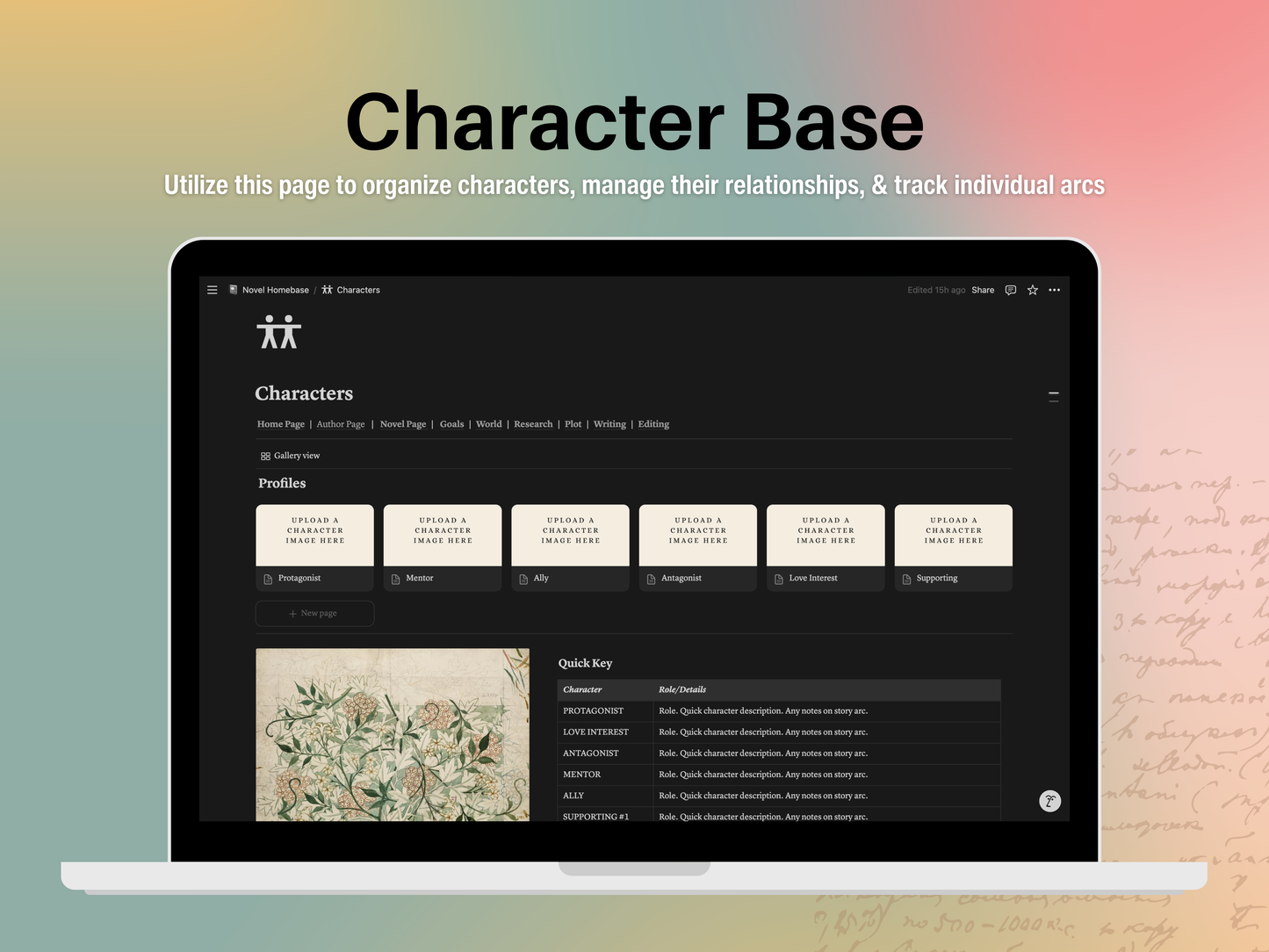 Novelist Notion Base