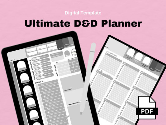 Ultimate D&D Player Notebook (PDF/B&W)