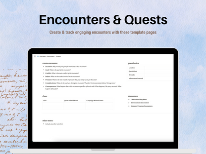 DM Planner Notion Template