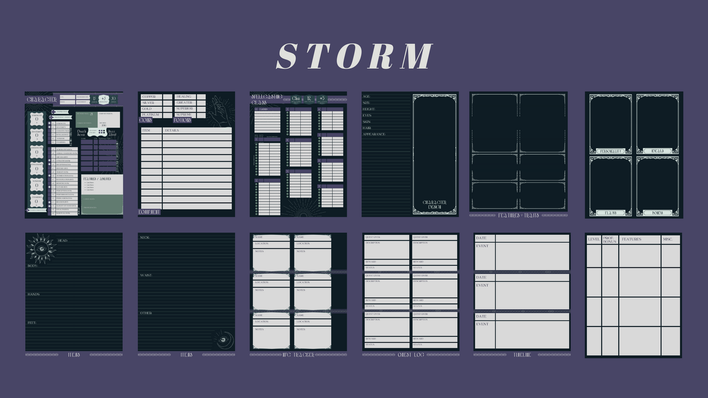 Warlock D&D Player Notebook