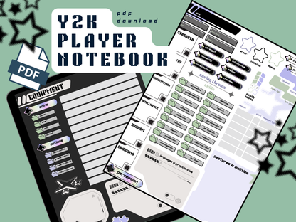 Y2K D&D Character Sheet (PDF ONLY)