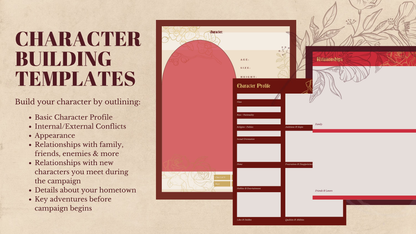 Digital D&D Character Background Template