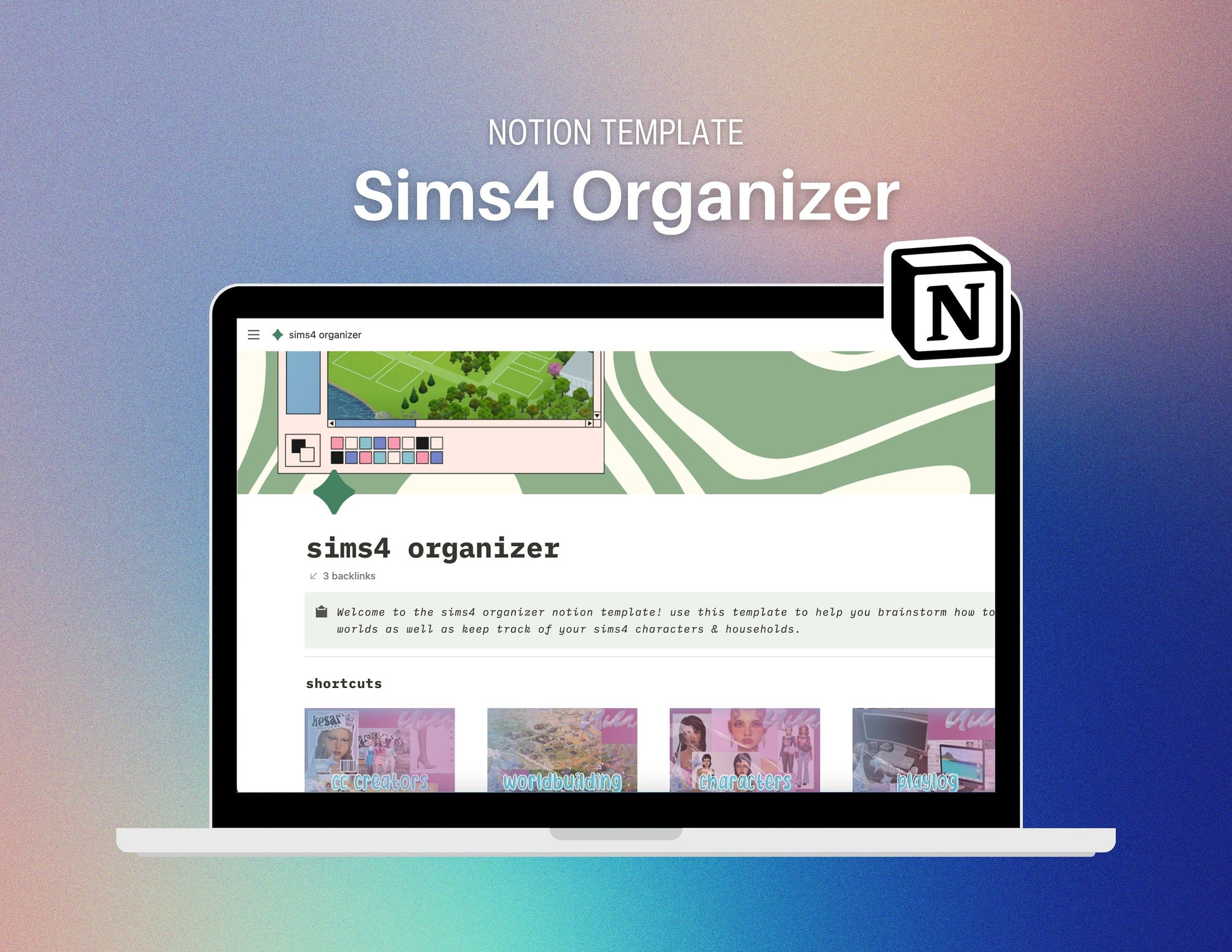 Sims4 Organizer Notion Template