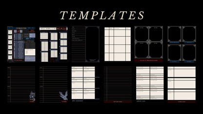 Dark D&D Player Notebook