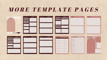 Digital D&D Character Background Template